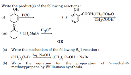 Write the product(s) of the following reactions